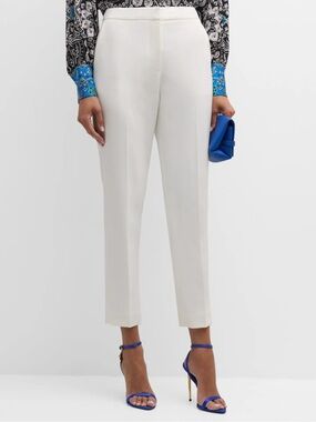 Elie Tahari The Ava Tapered Mid-Rise Ankle Pants Size US 4 #Lux-X